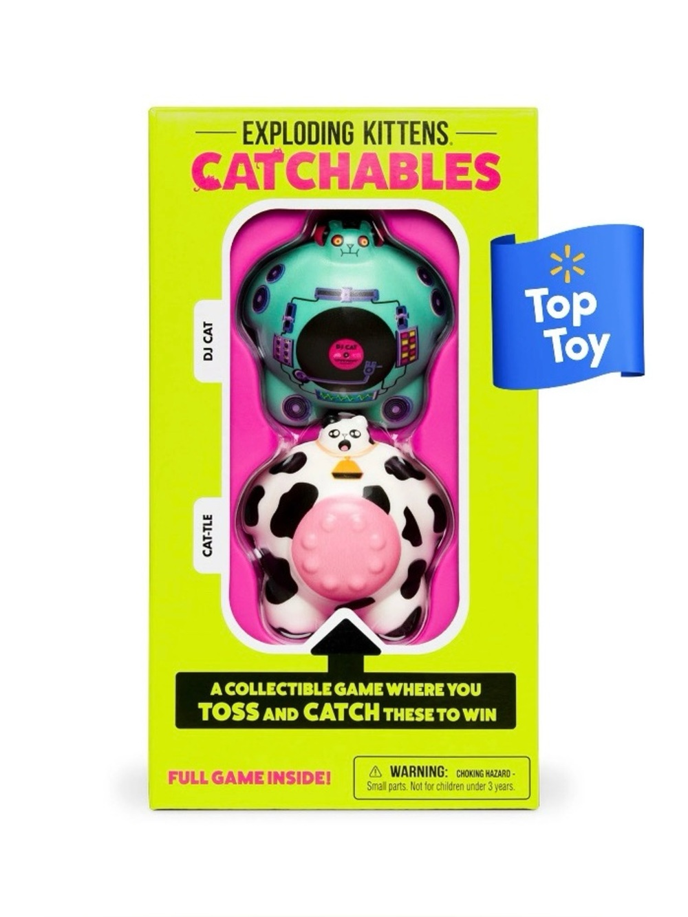 NIB. EXPLODING KITTENS Catchables DJ Cat & Cat-tle